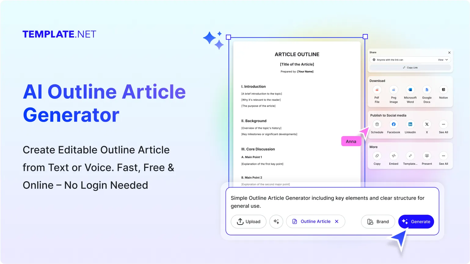 Free AI Article Outline Generator, Online Article Outline Maker